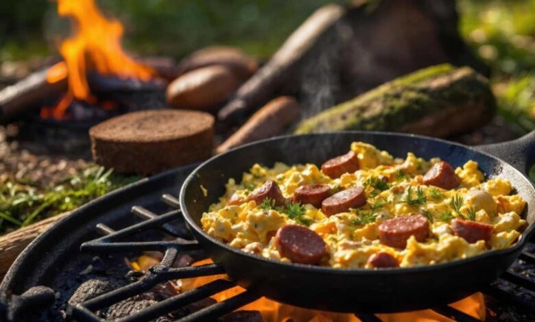 Kamp ateşinde Türk usulü kamp kahvaltısı rehberi